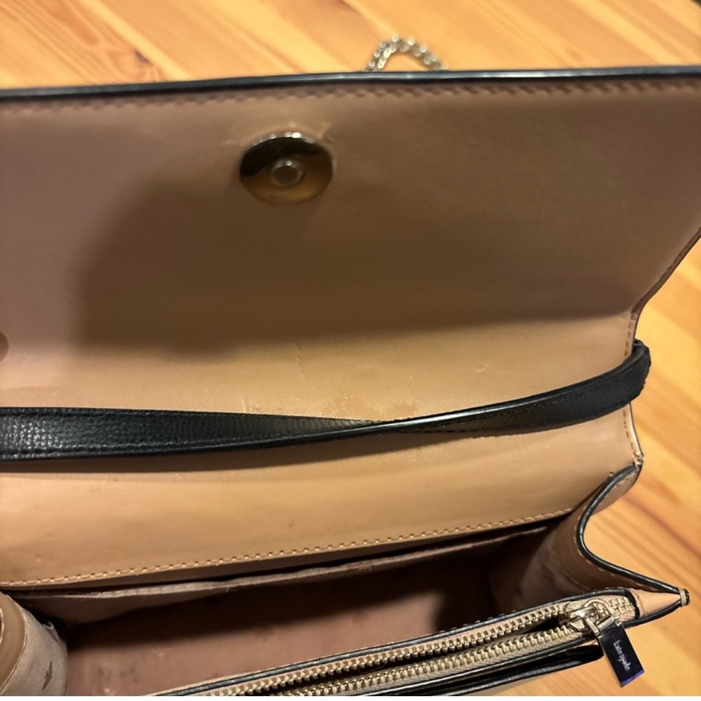 Kate Spade Black and White Crossbody Bag with Gold Hardware - Picture 8 of 10
